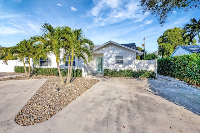 view of ranch-style home