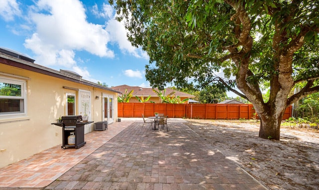 view of patio with grilling area