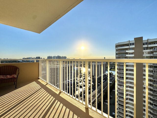 view of balcony