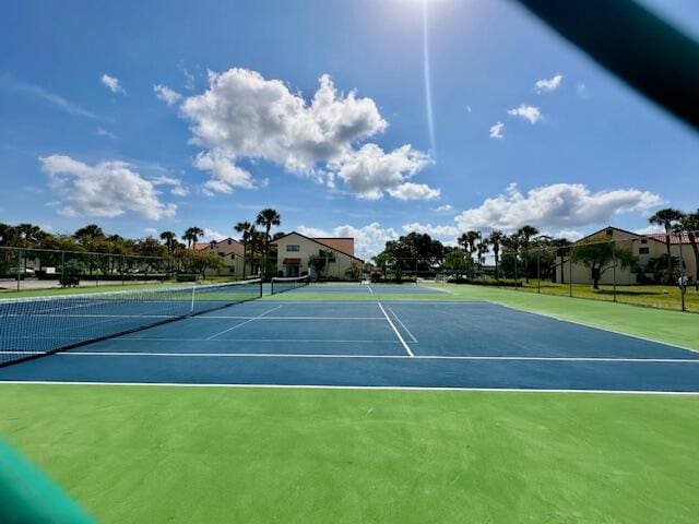 view of tennis court