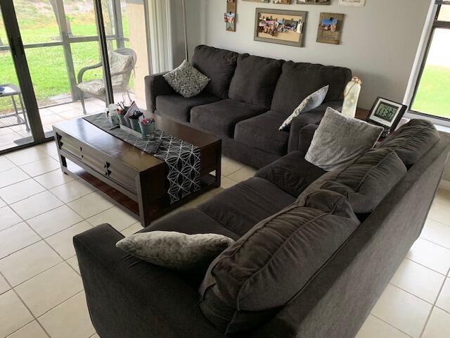 view of tiled living room