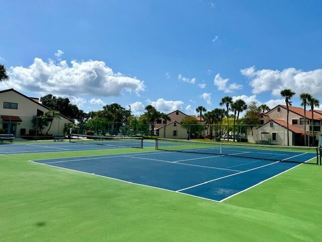 view of tennis court