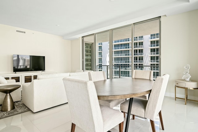 view of dining room