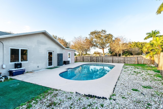 view of pool with a patio area