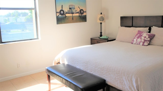 view of tiled bedroom