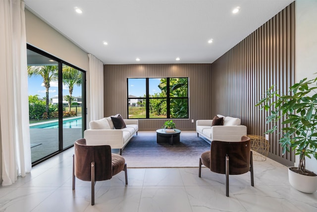 living room with a wealth of natural light