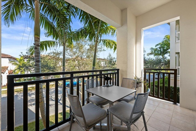 view of balcony