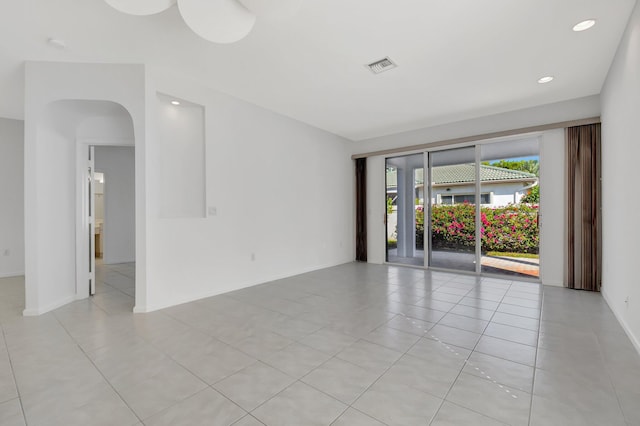 view of tiled empty room