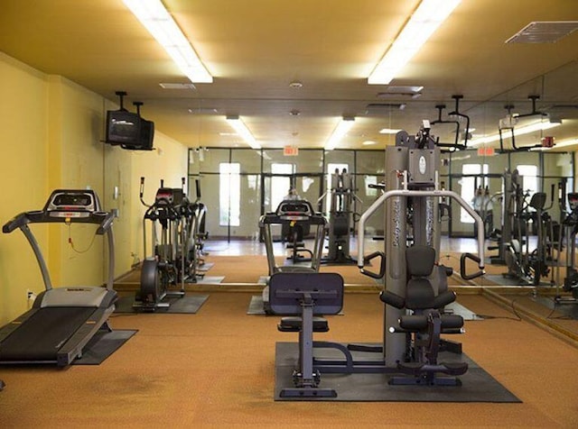 view of gym