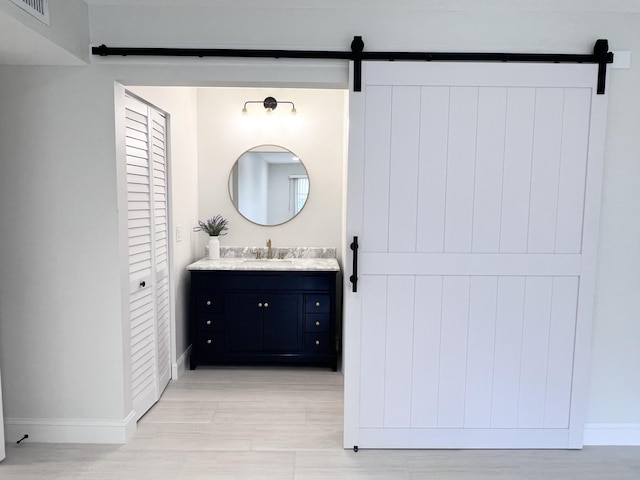 bathroom featuring vanity