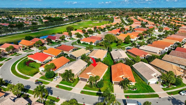 birds eye view of property featuring a residential view