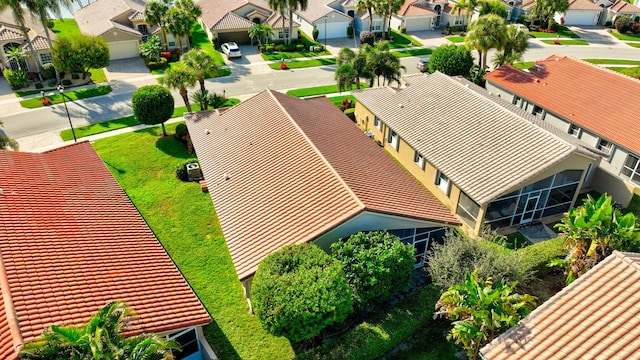 drone / aerial view featuring a residential view