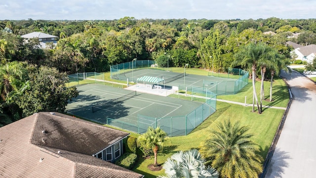 view of tennis court