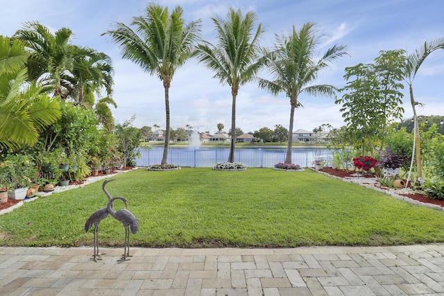 view of water feature