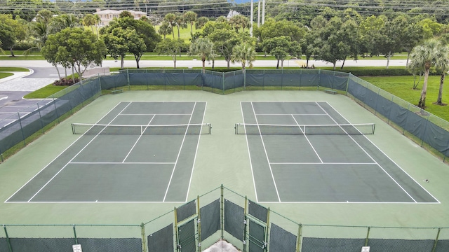 view of tennis court