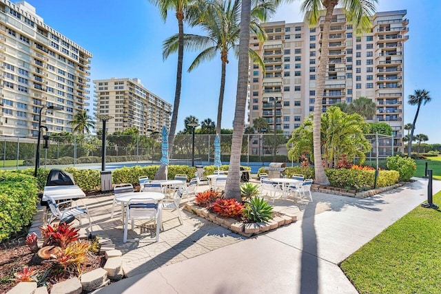 view of home's community with a patio