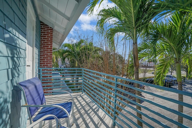 view of balcony