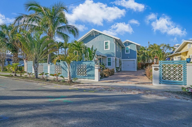 view of front of house featuring a garage