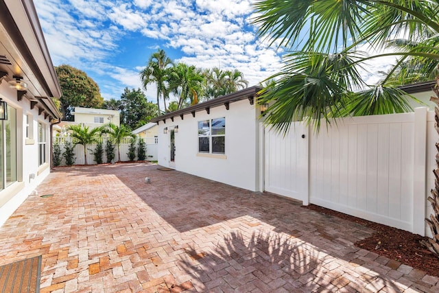 view of patio / terrace with a fenced backyard