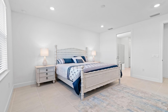 view of tiled bedroom