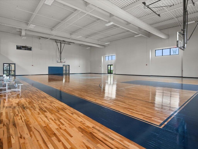 view of basketball court