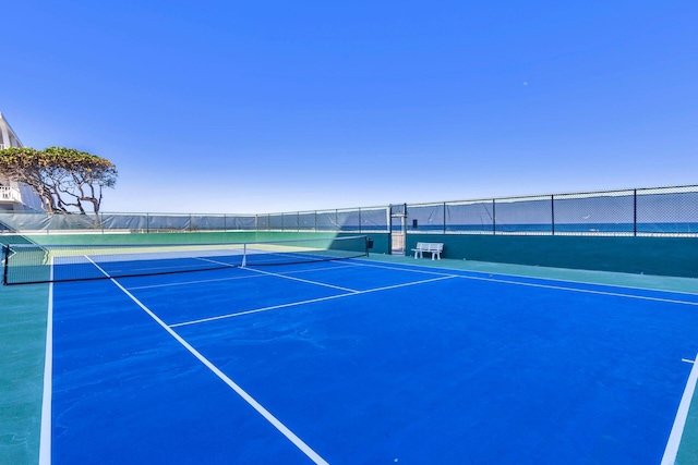 view of tennis court