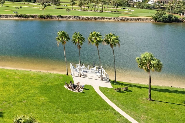 view of water feature