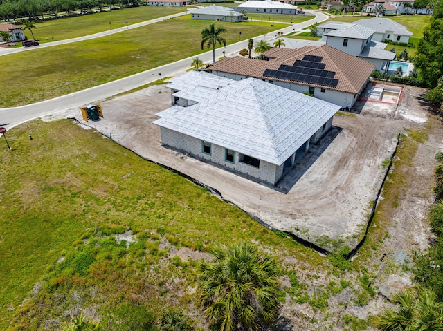 aerial view of residential area
