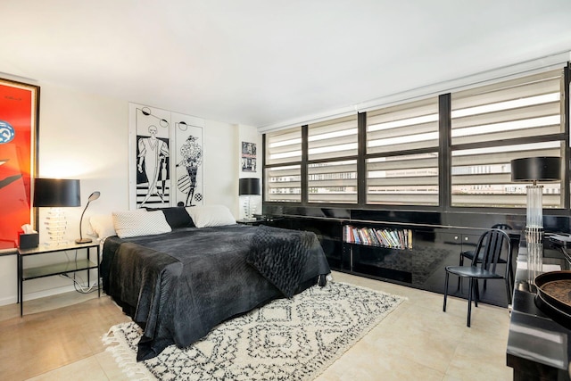 view of tiled bedroom