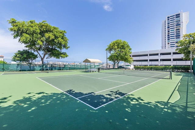 view of tennis court