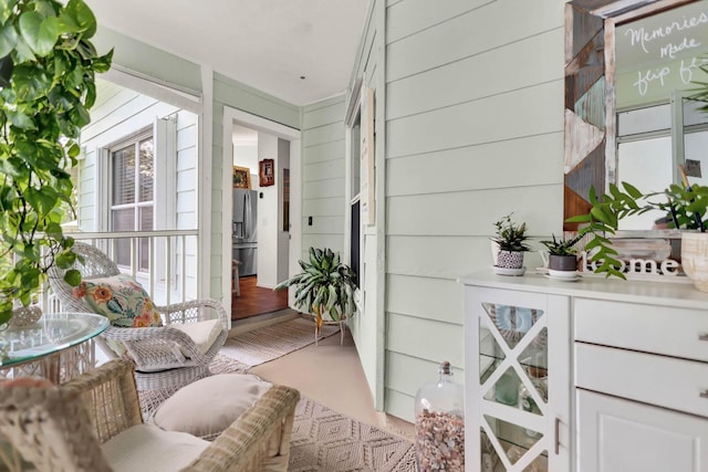 view of sunroom / solarium