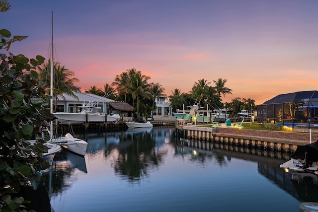 401 Center St, Jupiter, FL 33458 - dock featuring a water view