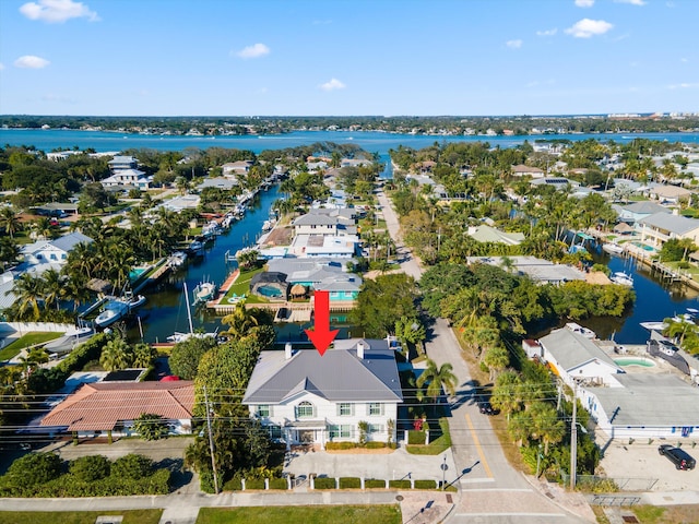 401 Center St, Jupiter, FL 33458 - aerial view of residential area featuring a large body of water