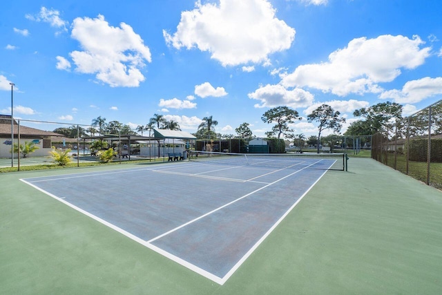 view of sport court