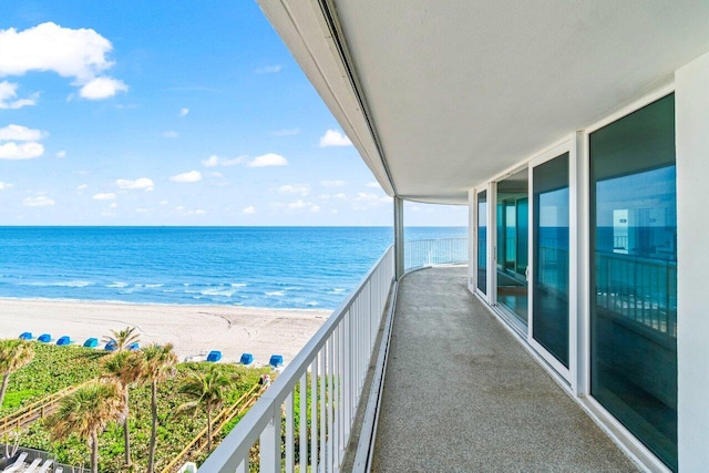 3211 S Ocean Blvd Unit 802, Highland Beach, FL 33487 - balcony featuring view of water and beach