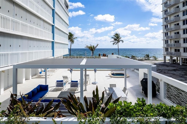 3211 S Ocean Blvd Unit 802, Highland Beach, FL 33487 - balcony featuring a water view