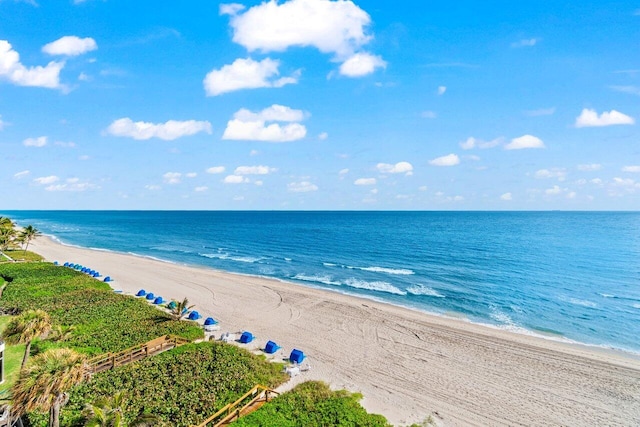 3211 S Ocean Blvd Unit 802, Highland Beach, FL 33487 - water view featuring local beach