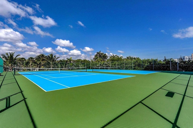 view of tennis court