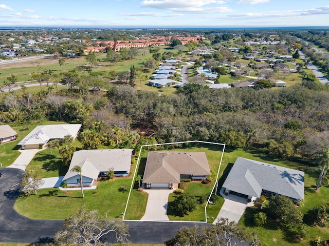 birds eye view of property featuring a residential view