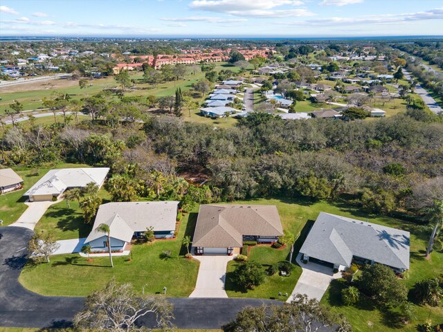 drone / aerial view with a residential view