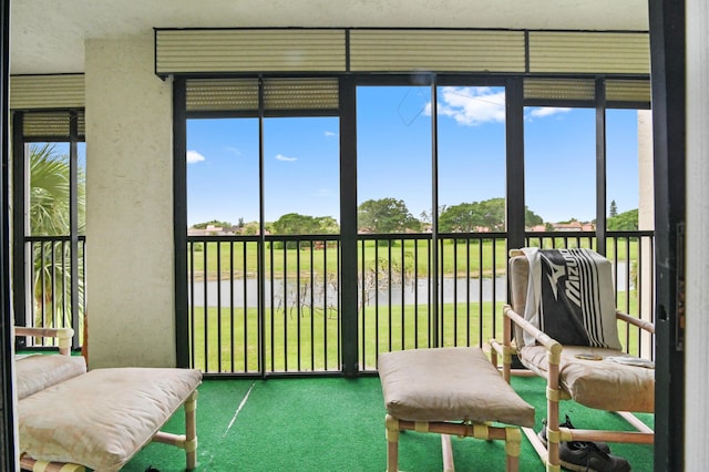 view of sunroom / solarium