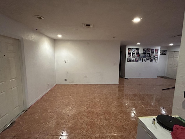 view of basement