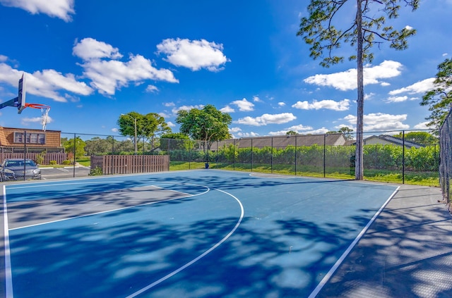 view of basketball court