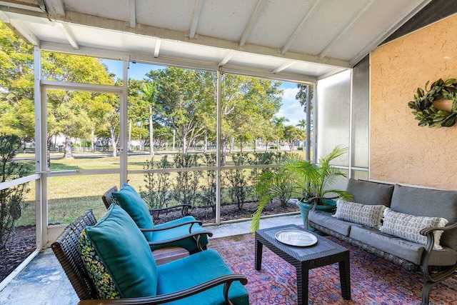 view of sunroom / solarium