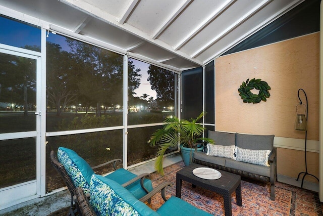 view of sunroom / solarium