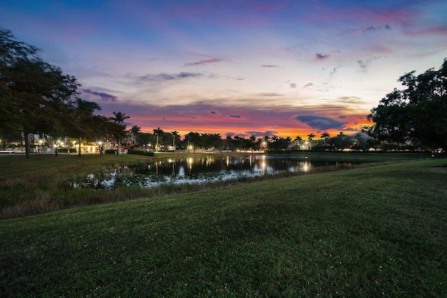 property view of water