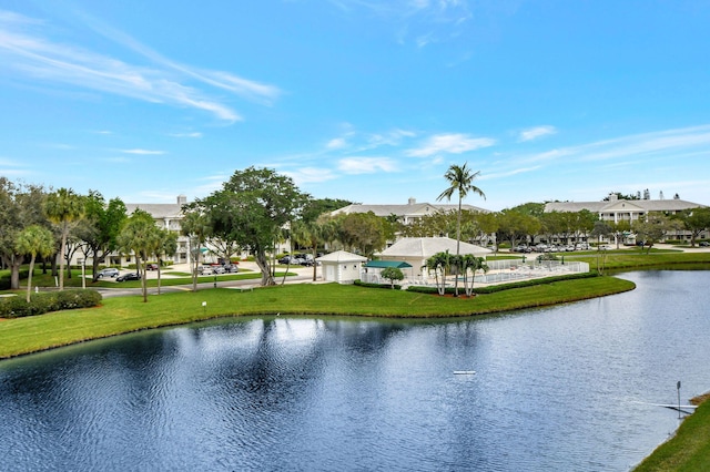 view of water feature