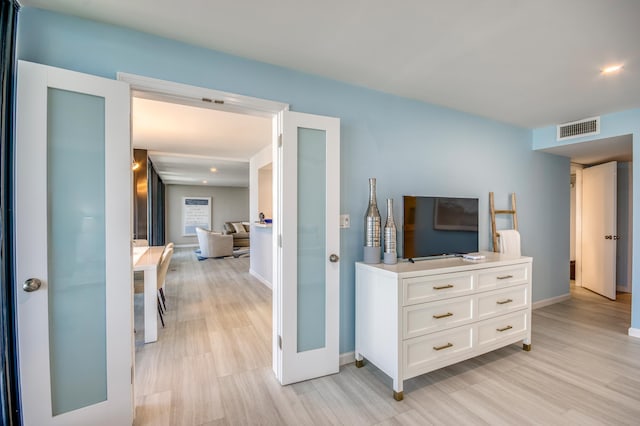 interior space featuring light hardwood / wood-style flooring