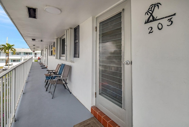 view of balcony