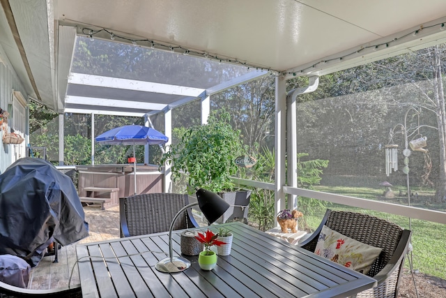 view of sunroom / solarium